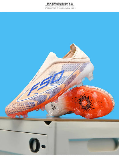 New Men’s Football Boots High-Quality Soccer Shoes Sneakers Match Indoor Non-Slip Grass Cleats High-Top Futsal Hot-Selling Outdoor