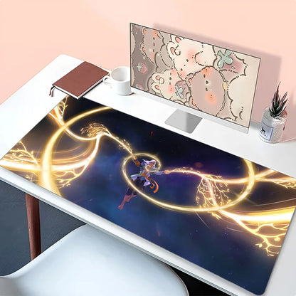 Tapete de rato Lifeweaver Overwatch 2, tapete de secretária com base, acessórios gaming Prime Gaming XXL, tapete acolchoado para teclado