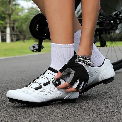 Herren-Mountainbike-Schuhe MTB, atmungsaktiv, rutschfest, hohe Härte, geeignet für Outdoor-Straßenrennen und Mountain-Offroad-Fahrten 37-46