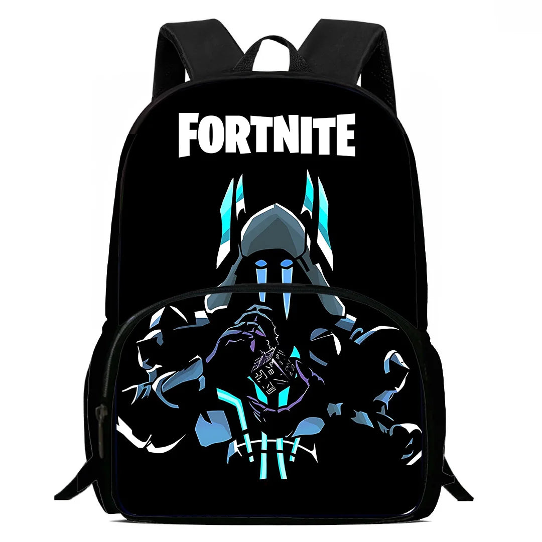 Класическа детска раница Fortnites за момчета и момичета, ученическа чанта, подарък за рожден ден, голям капацитет, за училище и къмпинг, издръжлива раница