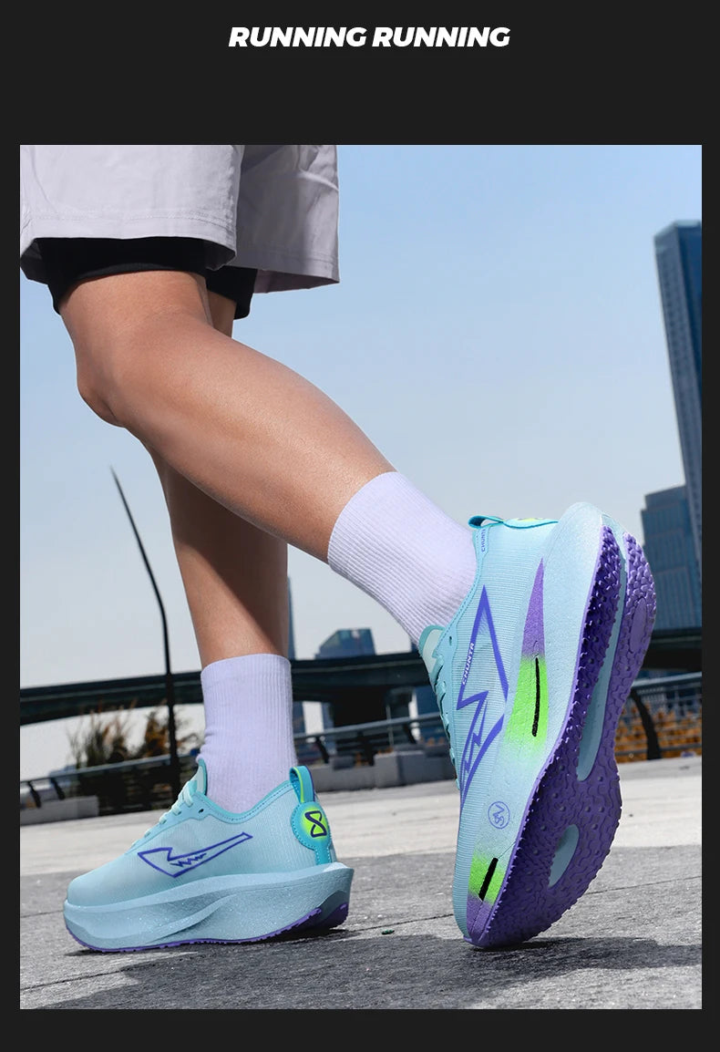 Men Sports Running Shoes Casual Marathon Breathable Lightweight Women's Comfortable Athletic Non-Skid Walking Sneakers