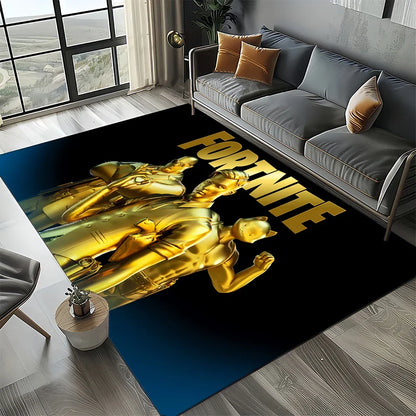 2025 Games 3D F-Fortnite Cartoon Carpet Rug for Living Room Bedroom Home Sofa Decoration, Kids Play Area Rug Non-slip Floor Mat