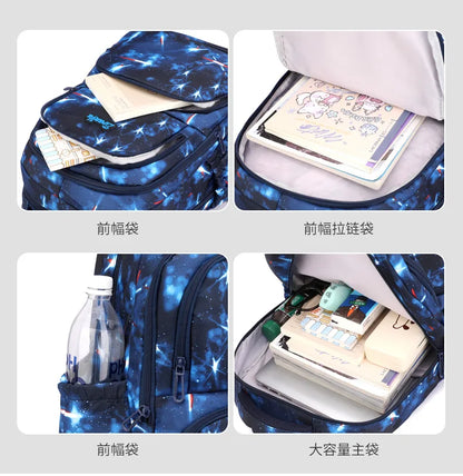 Fortnite-Trolleytasche – leichtes Treppensteigen, Anime-Design, wasserfester Rucksack mit Rollen, großes Fassungsvermögen, Schultasche für Schüler, lässige Reisetasche