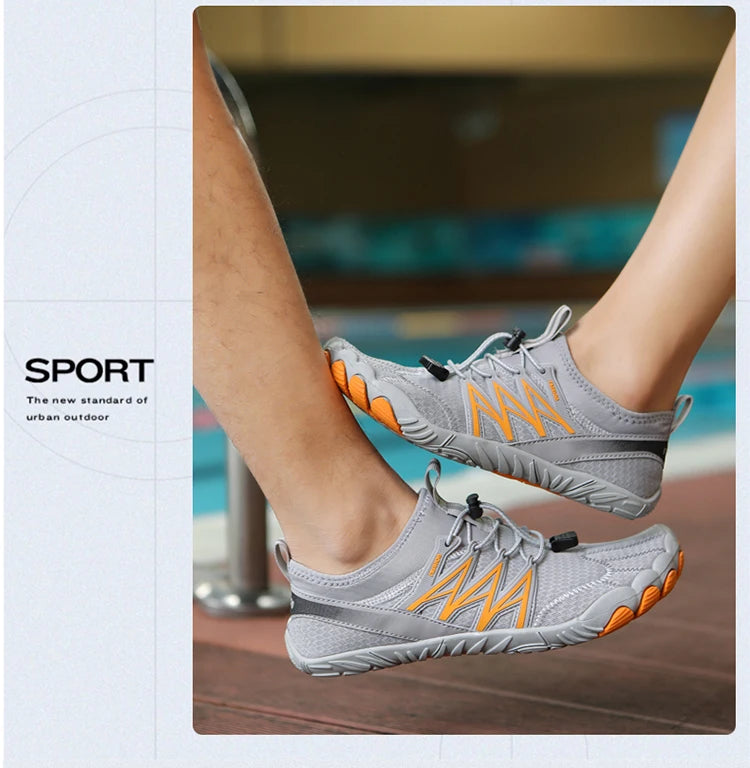 Outdoor Lightweight Men's Trainning Running Barefoot Shoes Qiuck-Dry Swimming Water Shoes Sport Gym Fitness Jogging Sneaker
