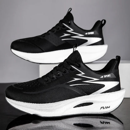 Laufschuhe für Herren und Damen – Marathon-Sportschuhe mit Luftdämpfung, Carbonplatte, atmungsaktiv, leicht und bequem für Outdoor-Aktivitäten