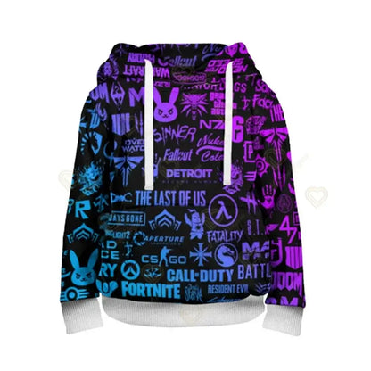 Fortnite jongens coole helden cosplay-hoodie, cartoon-sweatshirt, kinderkleding, lente/herfst babyjas, kinderjack met capuchon