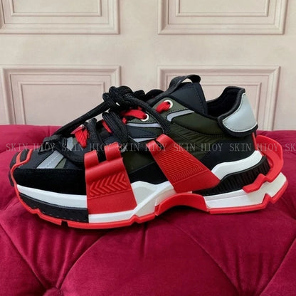 2026 Fashion Women Sneakers Size 35-46 High Quality  Platform Sneaker Men Casual Shoes Sports Running Shoes Lace Up Patchwork
