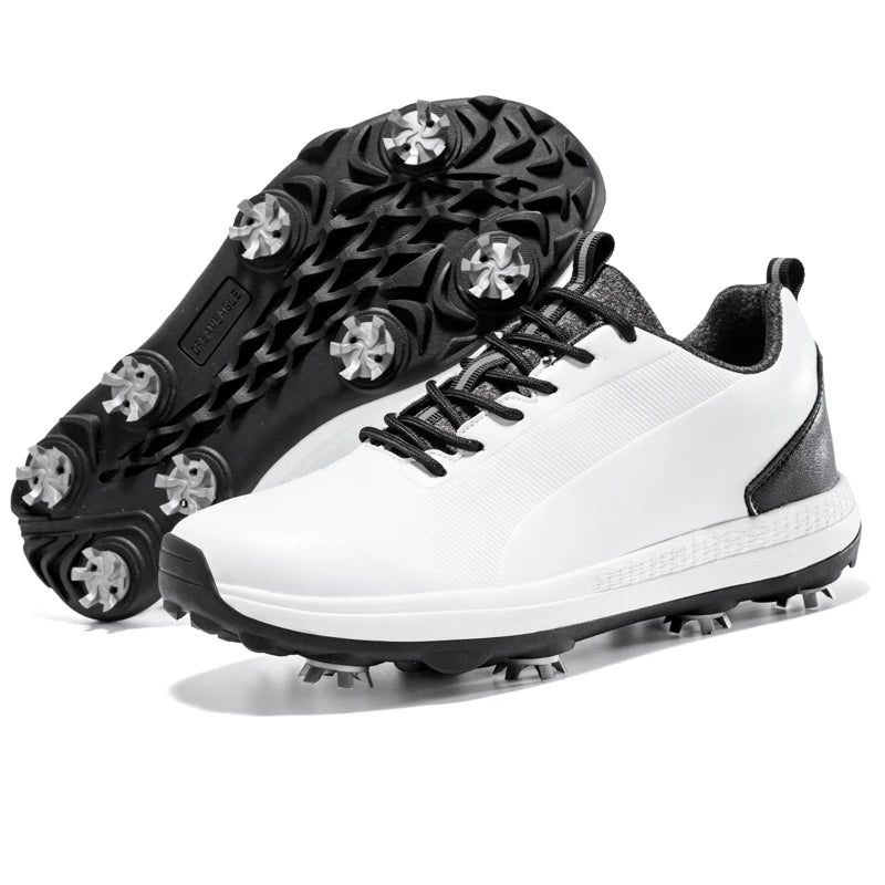Hot Sale Leisure Golf Shoes Men's Waterproof Golf Spikes Sneakers Professional Non-Slip Golf Trainers Luxury Sports Shoes
