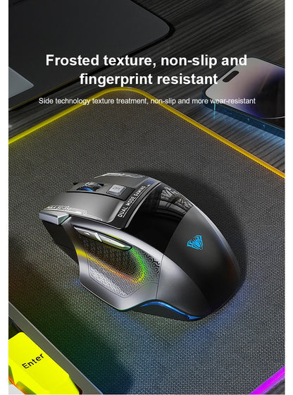 AULA SC550 Gaming-Maus 2.4G kabellose Makro-Maus RGB-Hintergrundbeleuchtung ergonomisches Design E-Sports-Maus PC-Zubehör