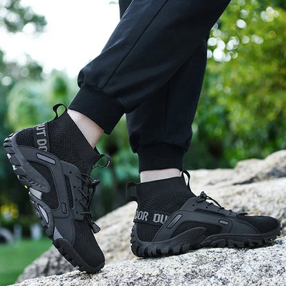 Size 39-47 Men's Aqua Shoes Anti-Slip Male Sneakers Mountain Hiking Shoes Quick-Drying Water Shoes Soft Casual Sneakers 2024