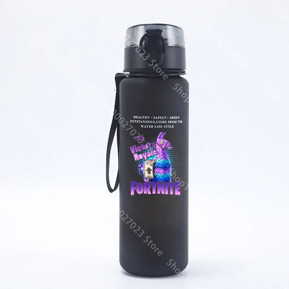 650ML Fortnites Sports Water Bottle Kawaii Motivational Leak Proof Portable Reusable Cups Outdoor Travel Gym Jugs New Cute Gifts