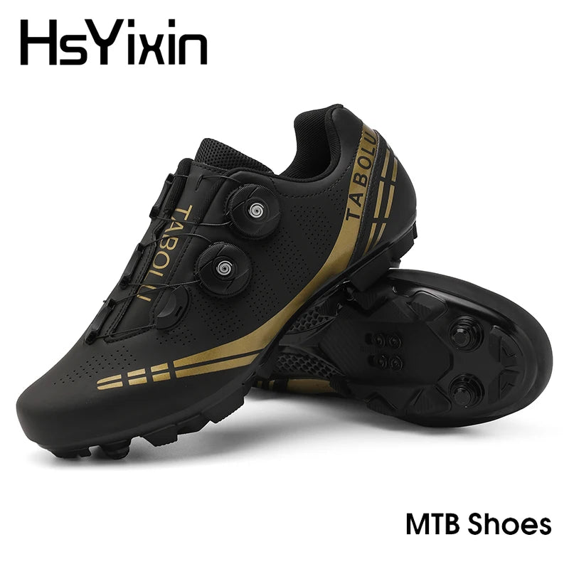 MTB Cycling Shoes Breathable Men’s and Women’s Off-Road Mountain Bike Cycling Shoes Self-Locking Speed Mountain Bike Pedal Shoes