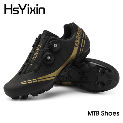 MTB Cycling Shoes Breathable Men’s and Women’s Off-Road Mountain Bike Cycling Shoes Self-Locking Speed Mountain Bike Pedal Shoes