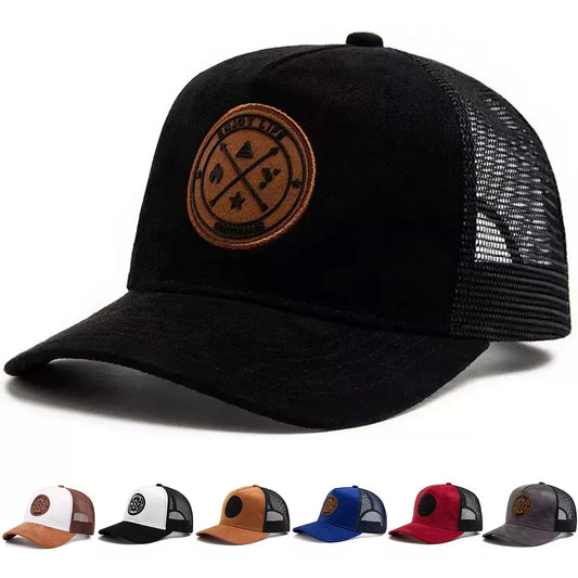 Unisex ENJOY LIFE Label Baseball Net Caps Spring and Summer Outdoor Adjustable Casual Hats Sunscreen Hat Sports Cap