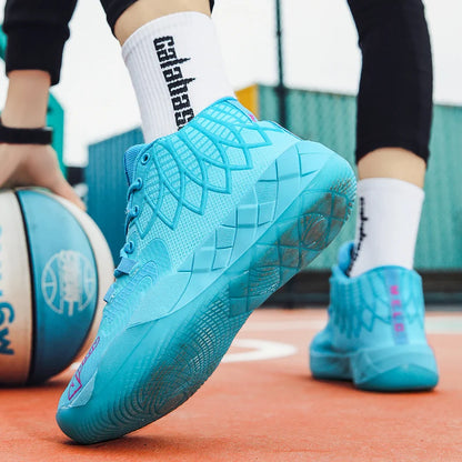 Youth Basketball Shoes for Actual Combat, Outdoor Comfortable Cushioning, Wear-Resistant, Fashionable, Breathable, High Quality