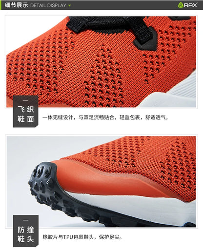 RAX Outdoor Breathable Hiking Shoes Men Lightweight Walking Trekking Wading Shoes Sport Sneakers Men Outdoor Sneakers Male