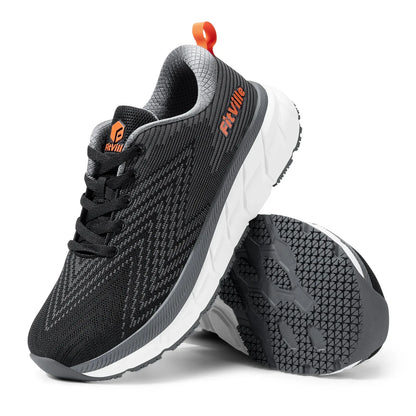 FitVille Men's Shoes Wide Toe Box Cushioned Extra Wide Width Non-Slip Running Shoe Comfortable Lightweight Sneakers For Wide Feet