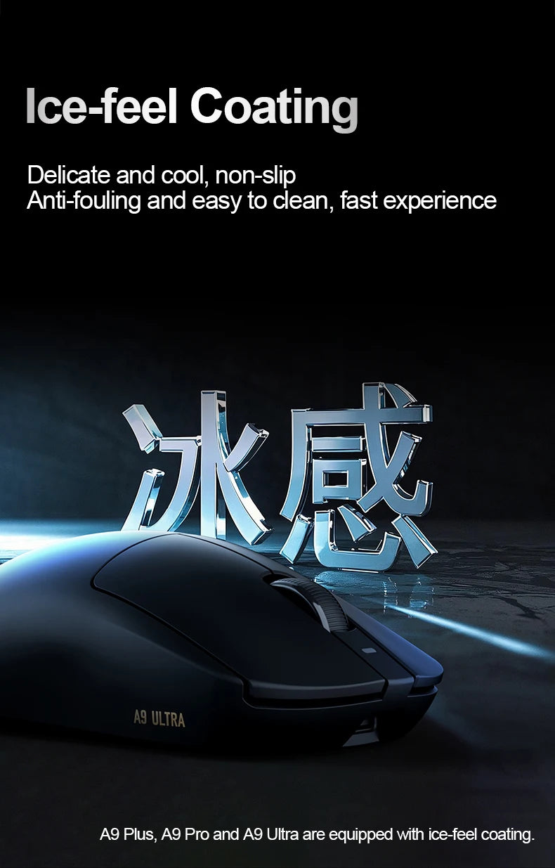 ATK Dragonfly A9 SE Plus Pro Max Ultra Wireless Gaming Mouse NearLink Ultra-lightweight Tri-mode Dual 8K Ergonomic E-sports Mouse