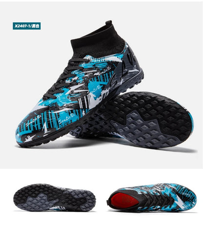 Size 34-46 Men's FG/TF Football Boots Futsal Professional Unisex Kids Soccer Training Outdoor Boys Football Sneakers