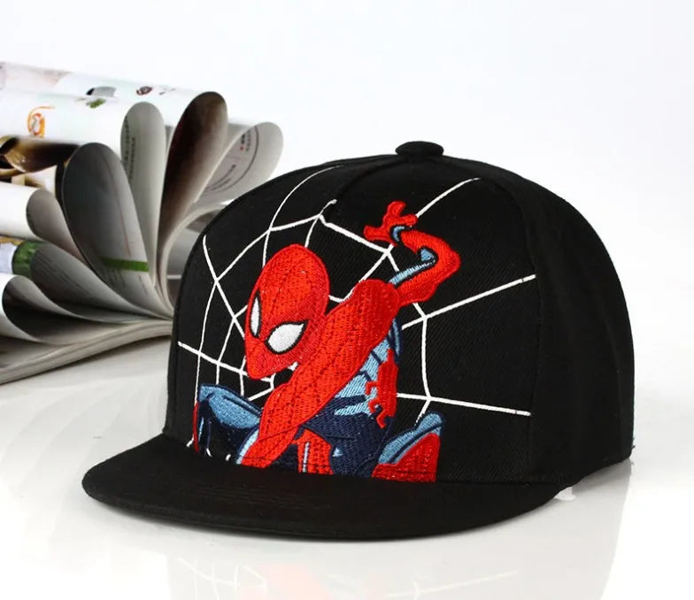 *2026 HotAnime Cartoon Spiderman Hats for Kids Toddler  Baseball Cap Spring Snapback Hip Hop Adjustable Caps