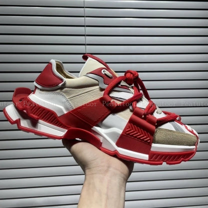 Size 35-46 Women’s and Men’s Sports Shoes High-Quality Patchwork Casual Sneakers Lace-Up Fashion Platform Sports Running Shoes Hot