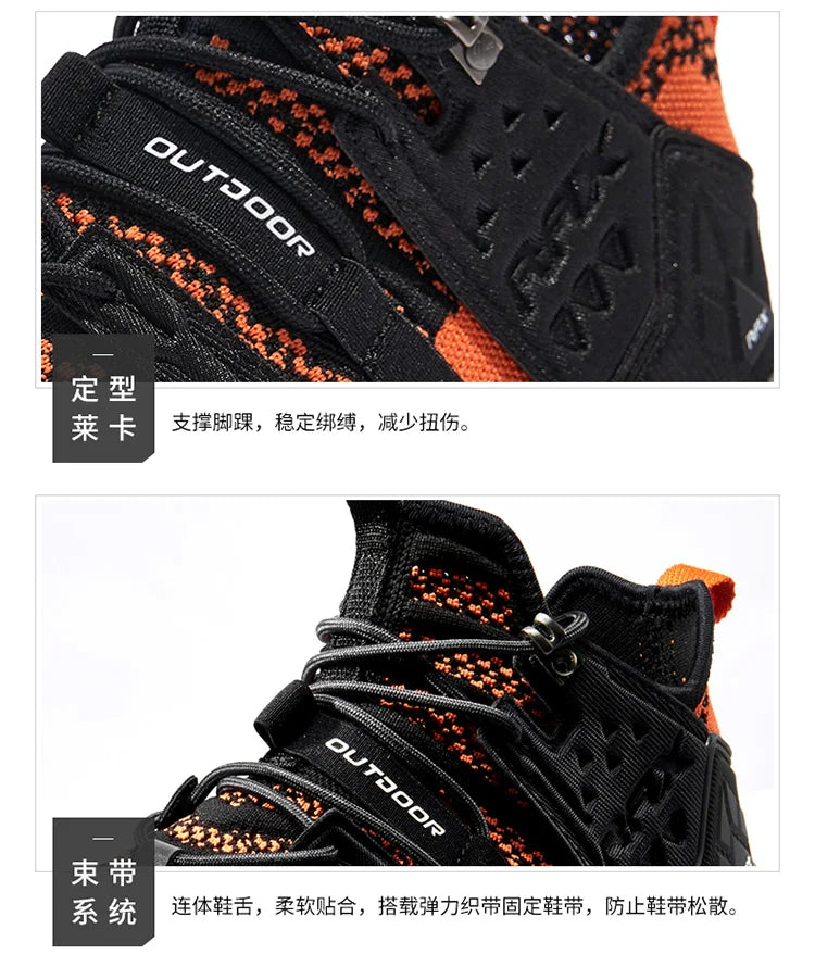RAX Outdoor Breathable Hiking Shoes Men Lightweight Walking Trekking Wading Shoes Sport Sneakers Men Outdoor Sneakers Male