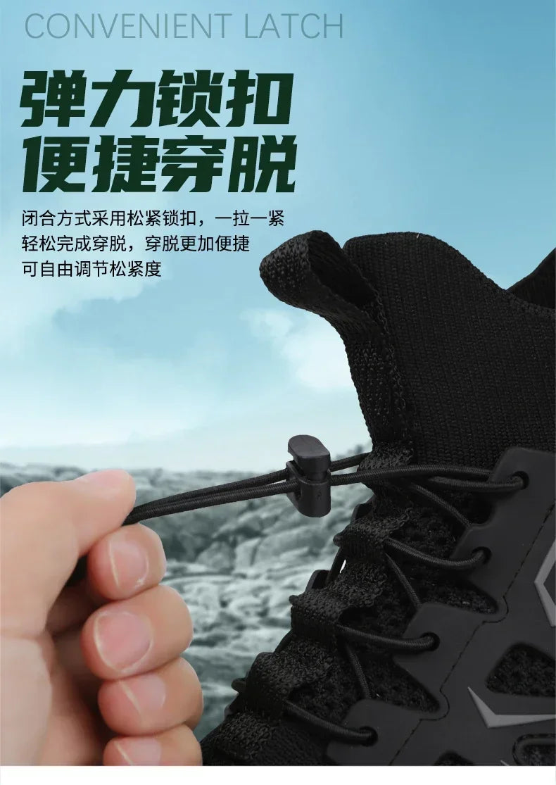 Unisex Breathable Quick-Drying Fishing Water Sport Shoes Summer Upstream Barefoot Aqua Boots Outdoor Non-Slip Women Beach Shoes