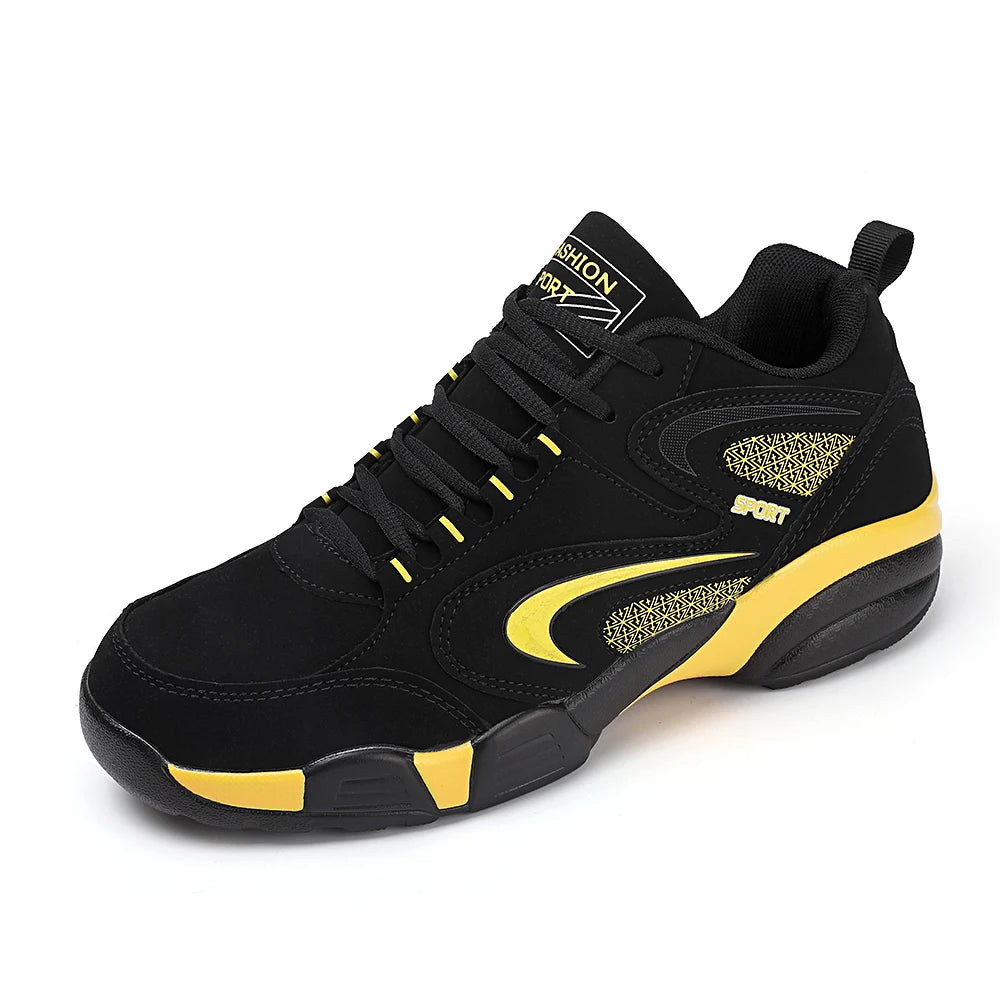 Trendige Colour-Block-Sneaker für Herren in Übergröße, bequeme, rutschfeste, geschnürte und robuste Freizeitschuhe für Outdoor-Aktivitäten von Herren