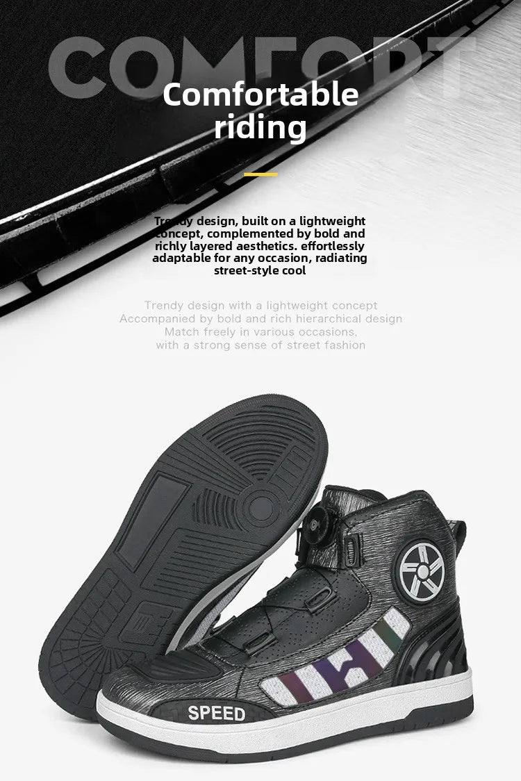 Motorcycle Professional Protective Riding Boots Four Season New Fashion Breathable Anti-Slip Men's Outdoor Off-Road Riding Shoes
