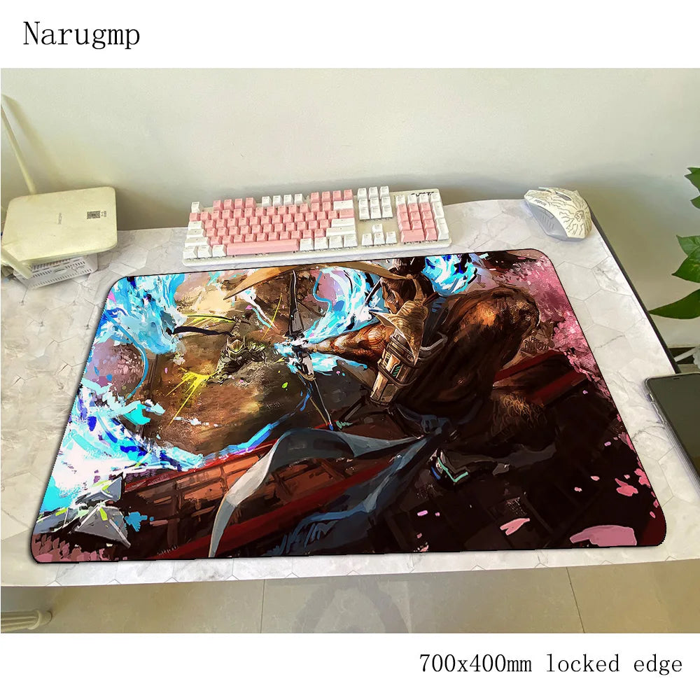 Tappetino mouse Overwatch 700x400x3mm, tappetino gaming anime con personalità per ufficio e notebook, tappetino da scrivania, regalo per ragazzo, pad mouse per giochi PC gamer