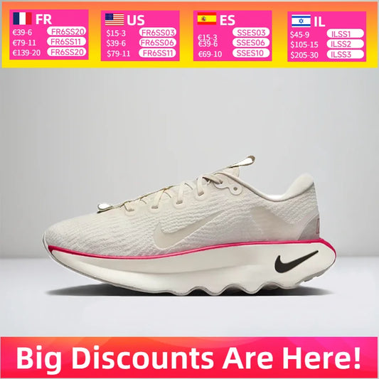 Nike Motiva Fashionable, Functional, Breathable, Lightweight, Low-Cut Outdoor Running Shoes for Women in Ivory White DV1238-104
