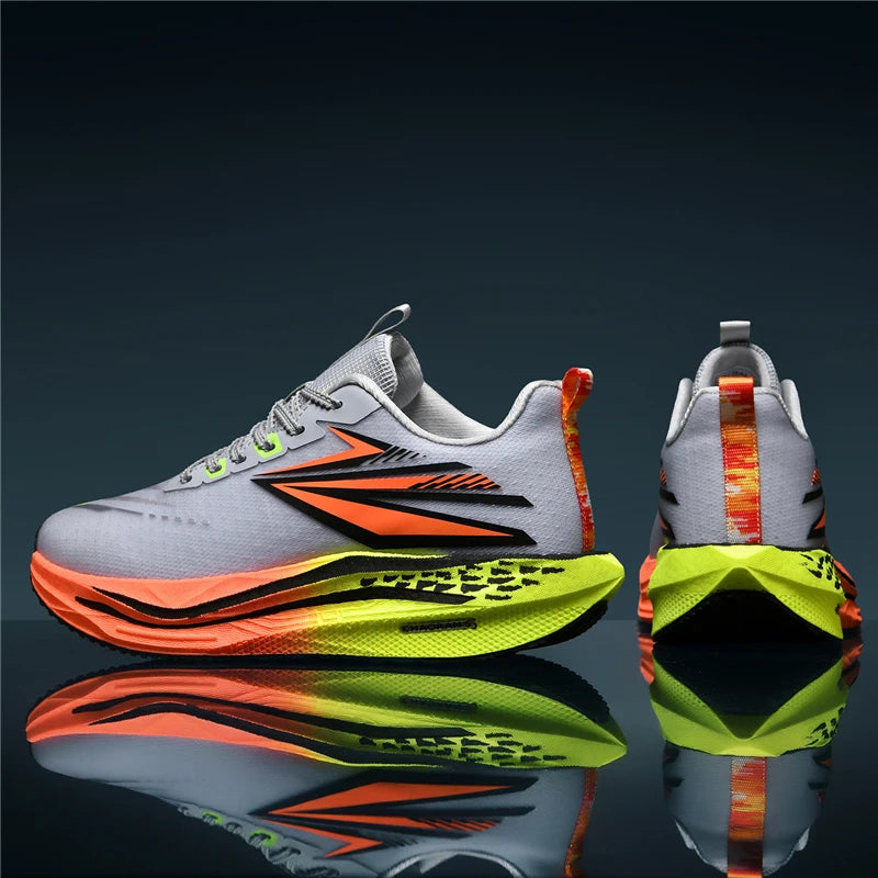 Men's Casual Sport Shoes Air Cushion Running Shoes Breathable Marathon Running Sneakers Durable Outsole Trainer Tennis Walking Shoe