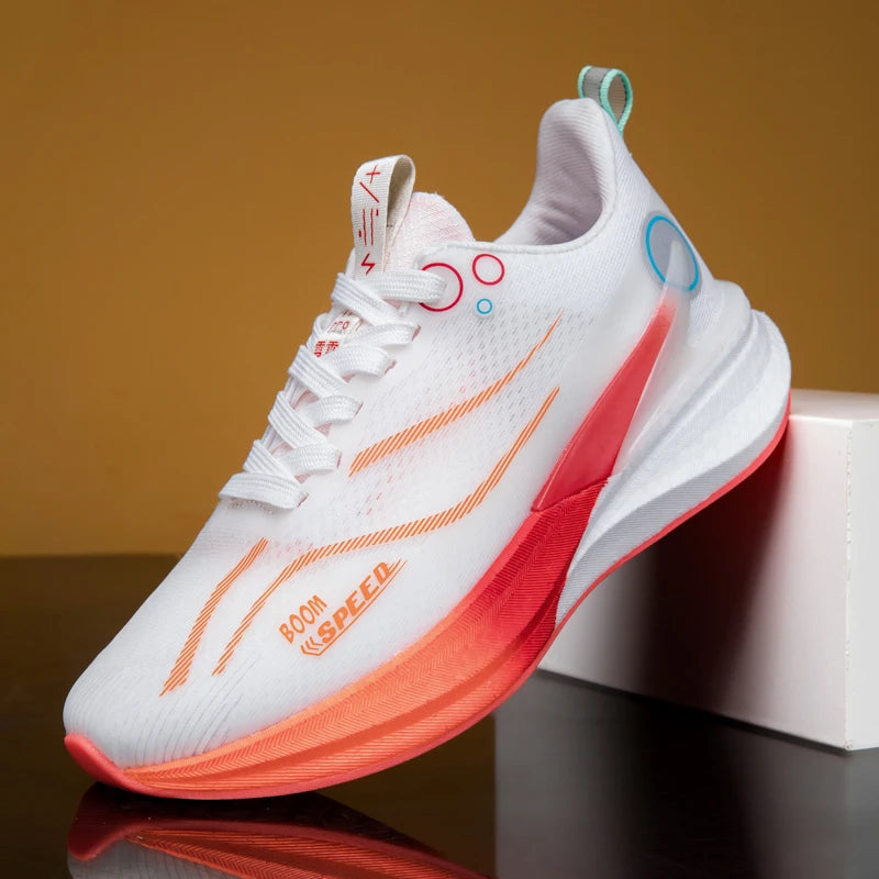 Men's Carbon Board Running Shoes Marathon Long-Distance Running Sports Shoes Support Stable Casual Women's Breathable Running Shoes