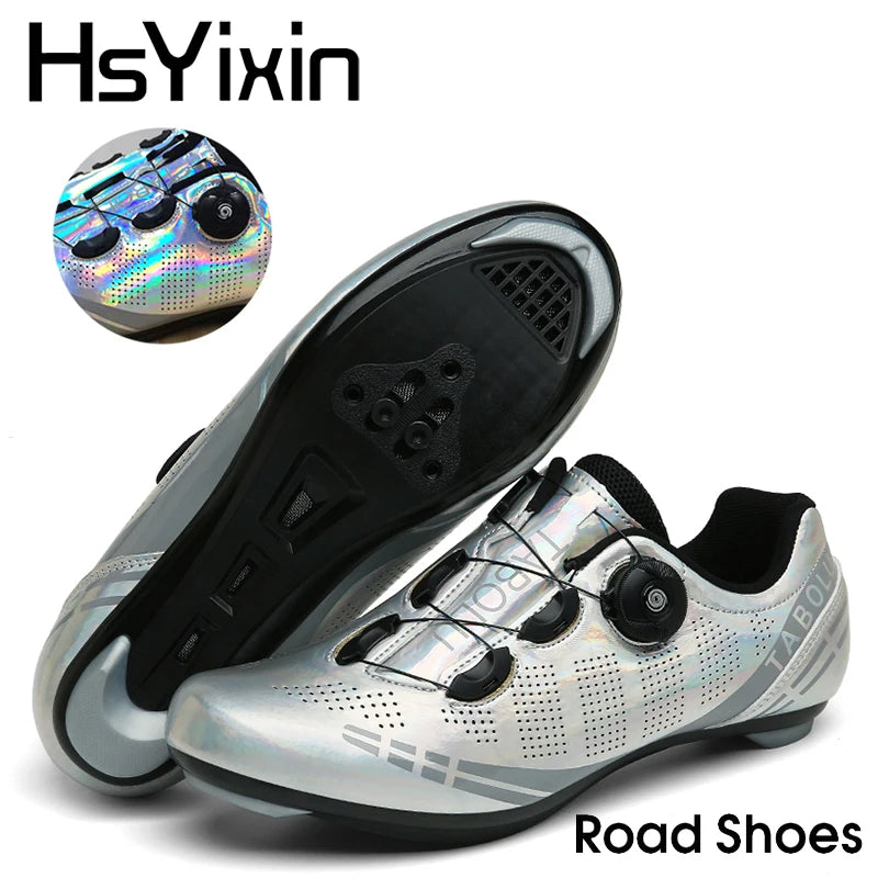 MTB Cycling Shoes Breathable Men’s and Women’s Off-Road Mountain Bike Cycling Shoes Self-Locking Speed Mountain Bike Pedal Shoes
