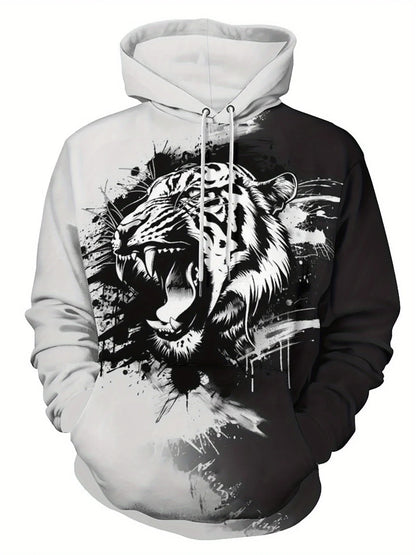 Animal Wolf Graphic Men's Fashion 3D Print Outdoor Hoodie Streetwear Hoodies Hooded Front Pocket Designer Hoodie Sweatshirt