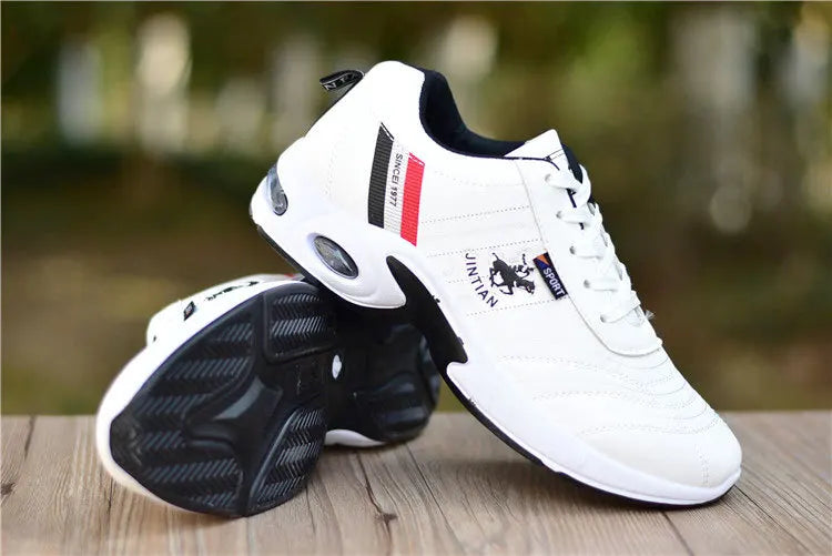 Men's Leather Sneakers Casual Versatile Outdoor Non-slip Running Footwear Fashion Men's Board Shoes Zapatos Homme