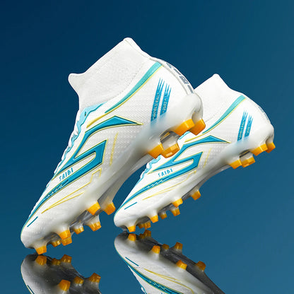 Unisex AG/FG Soccer Cleats, breathable, non-slip, lightweight, durable, for grass training & matches, multi-color available.