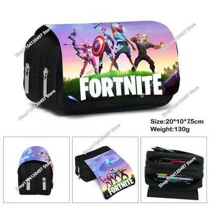 Victory Royale ученически несесер за момчета и момичета, Fortnite, голям капацитет, Peely, Llama Hero, детска кутия за химикалки, чанти за деца и тийнейджъри