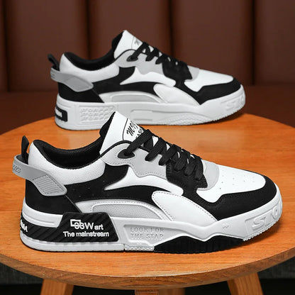 New Autumn Men’s Sneakers Comfortable Platform Shoes 2023 Trend Lace-up Vulcanized White Casual Sneakers Zapatillas