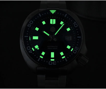 San Martin Turtle Men Diver Watch 44mm NH35 Automatic Mechanical Wristwatch Sapphire Waterproof 200m Luminous Relojes SN0047